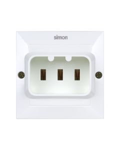 Base enchufe empotrable para cocina 2p+tt 25a 250v blanco simon