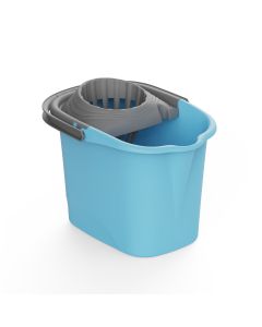 Cubo con escurridor 16 l rectangular azul claro plastiken