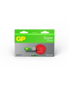Pila alcalina super lr06 aa 16 unid gp