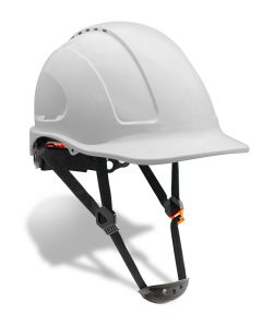 Casco con barbuquejo new mountain blanco steelpro safety