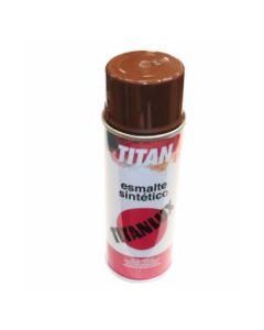 Esmalte sintetico brillante 200 ml spray pardo titan      23417