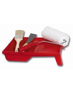 Cubeta pintor pintura plastica rodillo+paletina+espatula rulo pluma
