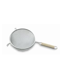 Colador cocina media bola mango baquelita 26cm acero inox lacor 61326