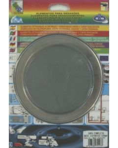 Tapa bote sifonico embellecedor inox completa inox s&m