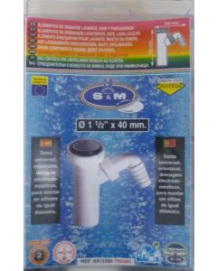 Toma desague lavadora s&m 750380