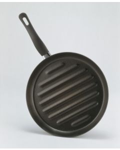 Grill cocina plancha rayas con mango 28x28cm hierro la ideal 20038