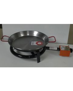 Paellero gas butano 1 fuego 30cm hierro m300 la ideal