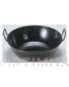 Sarten cocina honda con asa 36cm hierro esmaltado la ideal 20336