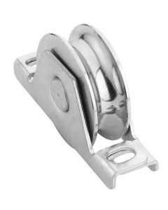 Polea puerta corredera canal angulo u encastrar peso maximo 655kg 120x20mm 170 e