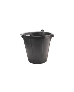 Cubo construccion obra 15lt plastico negro fielplast fiel kanguro