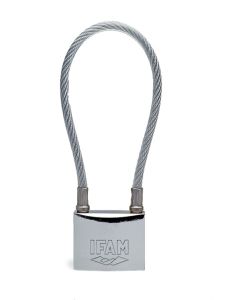 Candado seguridad arco largo con cable inox inox ifam