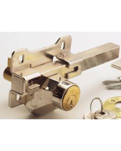 Cerrojo sobreponer con bombillo 50mm niquel a-4n cays a4n