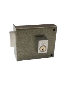Cerradura sobreponer palanca izquierda cilindro redondo 100x60mm hierro esmaltado 1124a10i/1 cvl 1124a10i/1