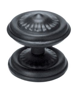 Pomo puerta 73054 rustico 80mm negro 73054 imex el zorro