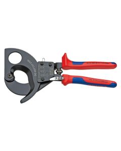 Alicate cortacable tipo carraca mango bimaterial 280mm knipex 95 31 280