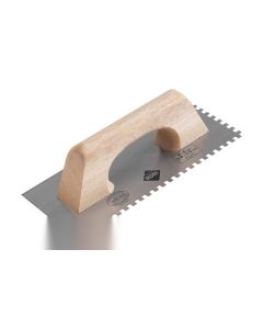 Peine albañil 28cm 08x08mm rubi ma mango cerrado madera acero 65984