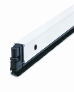 Burlete bajo puerta tornillos cepillo 102cm aluminio blanco alma 4al2102005