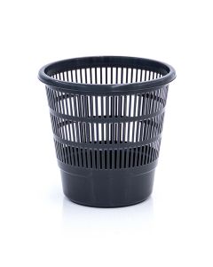 Papelera residuos rejilla 16lt gris oscuro plastico tes