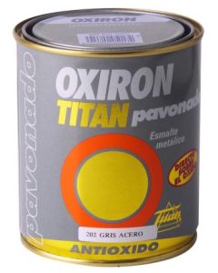 Esmalte antioxidante pavonado exterior 375 ml negro titan   45798