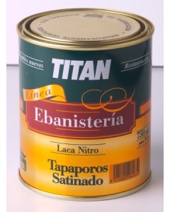 Laca satinada tapaporos incoloro 375 ml ebanisteria titan  co  45822