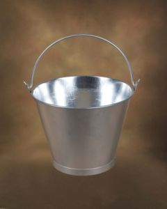 Cubo construccion conico asa lisa 08" 02lt galvanizado manuel soler