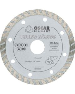 Disco corte turbo 115 mm oscar diamant turbo/b-115