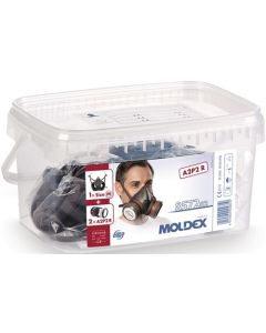 Mascarilla prot tpe talla m 800201 +4 filtros +2 adaptadores moldex