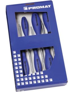 Destornilladores jgo 6pz: 2 ph + 4 plana m/multicompo promat 50005492