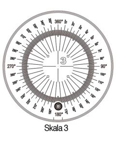 Escala medición lupa pie tech-line ø25/2,5mm duo 3 schweizer