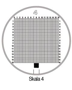 Escala medición lupa pie tech-line ø25/2,5mm duo 4 schweizer