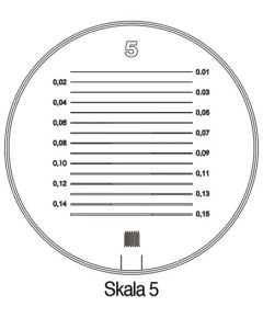 Escala medición lupa pie tech-line ø25/2,5mm duo 5 schweizer