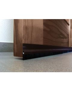 Burlete bajo puerta tornillos flecos 125cm aluminio bronce burcasa 127430