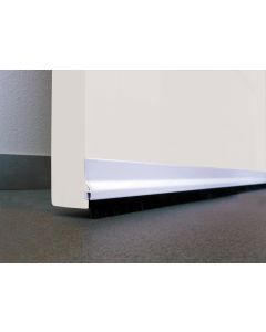 Burlete bajo puerta adhesivo cepillo 092cm aluminio blanco burcasa 127470