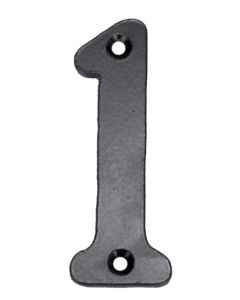 Numero señalizacion atornillar "1" 100mm forjado negro imex el zorro