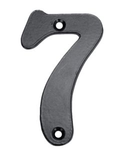 Numero señalizacion atornillar "7" 100mm forjado negro imex el zorro