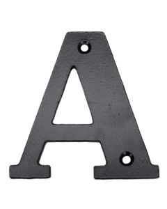 Letra señalizacion clavar "a" 100mm hierro forjado negro imex el zorro