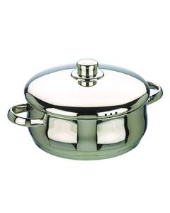Cacerola cocina con tapa 28cm acero inox ibili