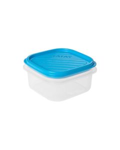 Hermetico alimentos cuadrado 0,3lt plastico azul tatay 16020