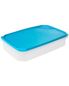 Hermetico alimentos rectangular 2,1lt plastico azul tatay 16210