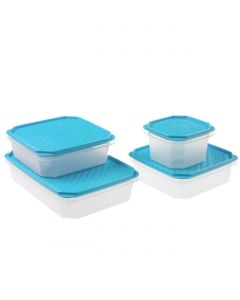 Hermetico alimentos plastico lavanda tatay 4 pz 16900