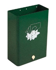 Papelera residuos nº1 metal verde oscuro btv