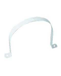 Abrazadera extraccion aire redonda ignifugo y autoextinguible termoplastico blan