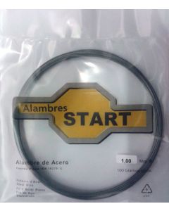 Alambre cuerda piano 1mm 100gr alambres start acero 100 gr al100100
