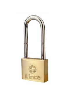 Candado seguridad arco extra largo 40mm laton laton lince 30240