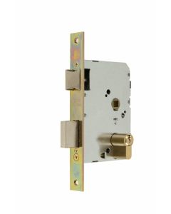 Cerradura madera embutir canto cuadrado 23x45mm laton 2501-245an311 mcm