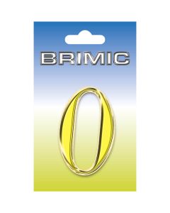 Numero señalizacion atornillar "0" 100mm laton micel