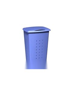Cesto ordenacion ropa rectangular 60lt azul tatay