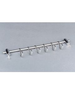 Colgador embutidos tornillo 10 ganchos 50cm acero inox ibili 764550