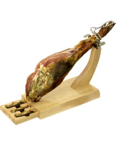 Jamonero horizontal 2 cuchillos chayra tabla corte madera fackelmann 58425