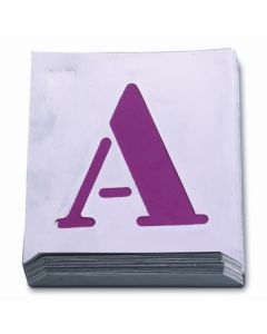 Abecedario pintar 100 mm chapa aluminio nusac